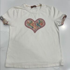 Missoni Kids Heart Design T-Shirt -size 8